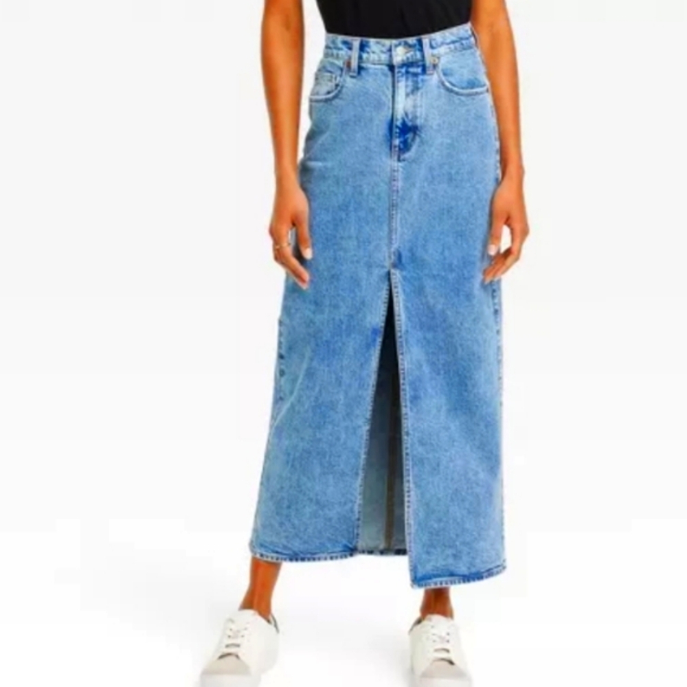 Denim Maxi Skirt